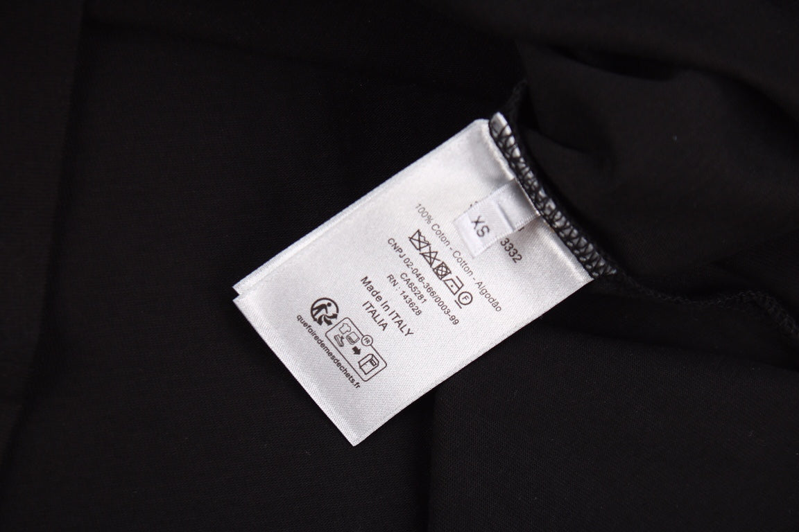 Camiseta gráfica Dior Color Splash - Negra