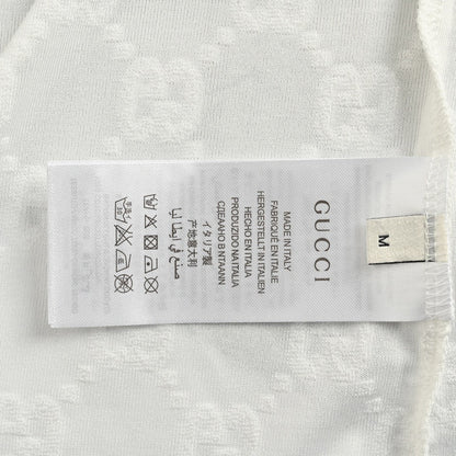 Camiseta Gucci con estampado GG (blanca)