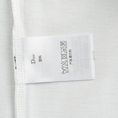 Camiseta Dior con logo goteando (blanca)
