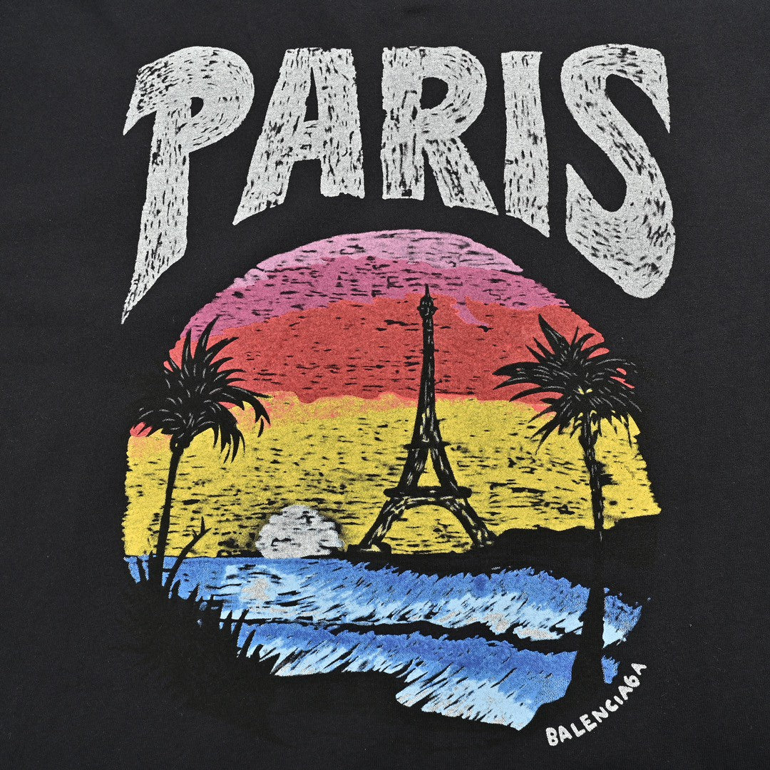 Camiseta gráfica Balenciaga Paris