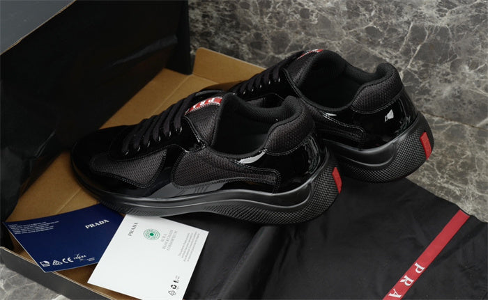 PRADA America's Cup Sneakers - Black Unisex Streetwear Limited Edition