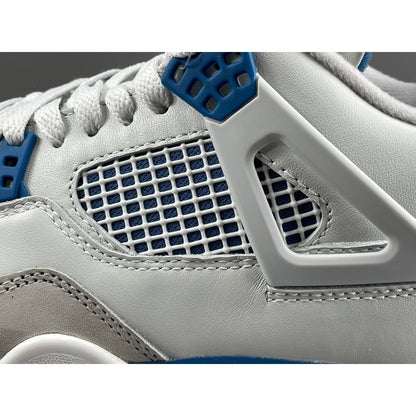 JORDAN 4 - Military - Blue Unisex Streetwear Limited Edition - Experience the iconic JORDAN 4 x MILITARY BLUE, a fusion of timeless style and modern