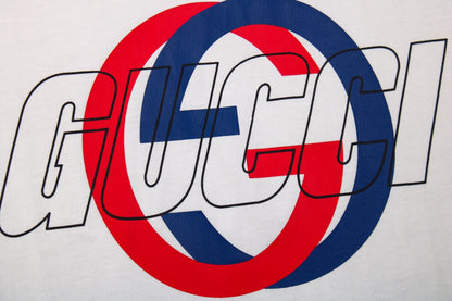 Camiseta Gucci con el logo GG entrelazado - Blanca