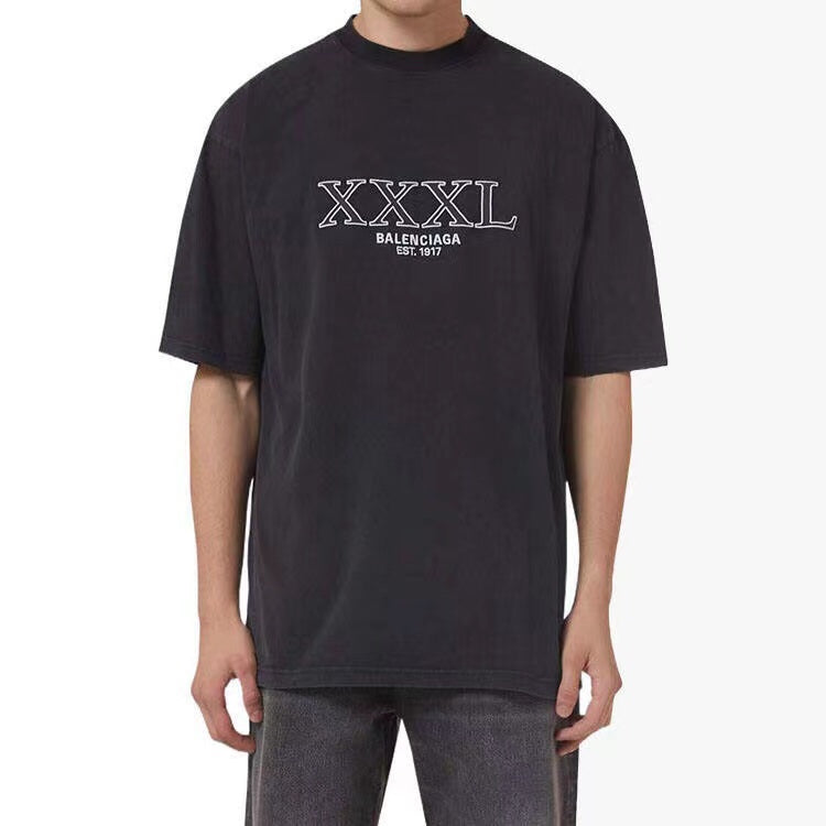Camiseta negra con logo BALENCIAGA XXXL