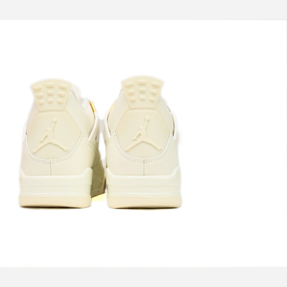 JORDAN 4 - Metallic Gold Sneakers - Red Unisex Streetwear Limited Edition - Step into the realm of luxury with the Jordan 4 x Metallic Gold, a fusion