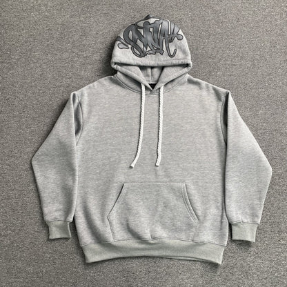 SYNA World Hood Logo Hoodie - Grey Unisex Streetwear Limited Edition