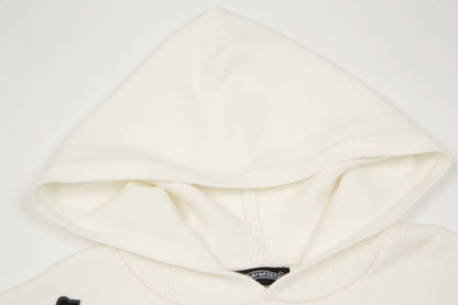CHROME Hearts Cross Patch Hoodie White - Black Unisex Streetwear Limited Edition