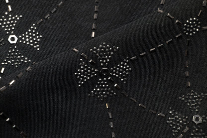 CHROME Hearts Rhinestone Network Sweatshirt Washed - Black Unisex Streetwear Limited Edition