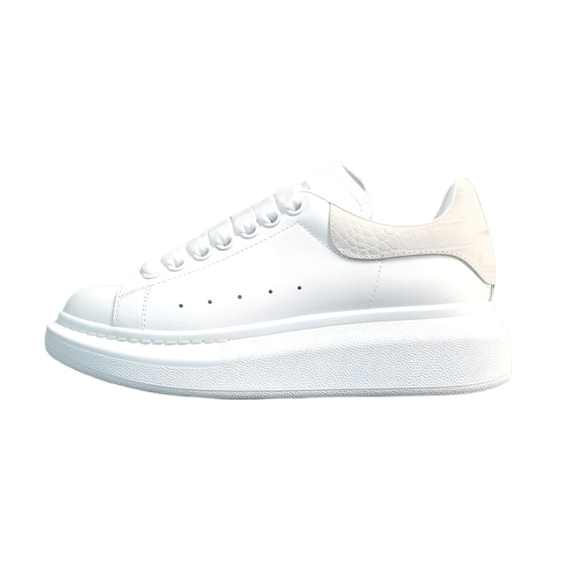 ALE - Ander Mcqueen Sneakers - Vanilla - White Unisex Streetwear Limited Edition - The ALEXANDER MCQUEEN SNEAKERS x WHITE VANILLA - REPLICA redefine luxury footwear with their sleek