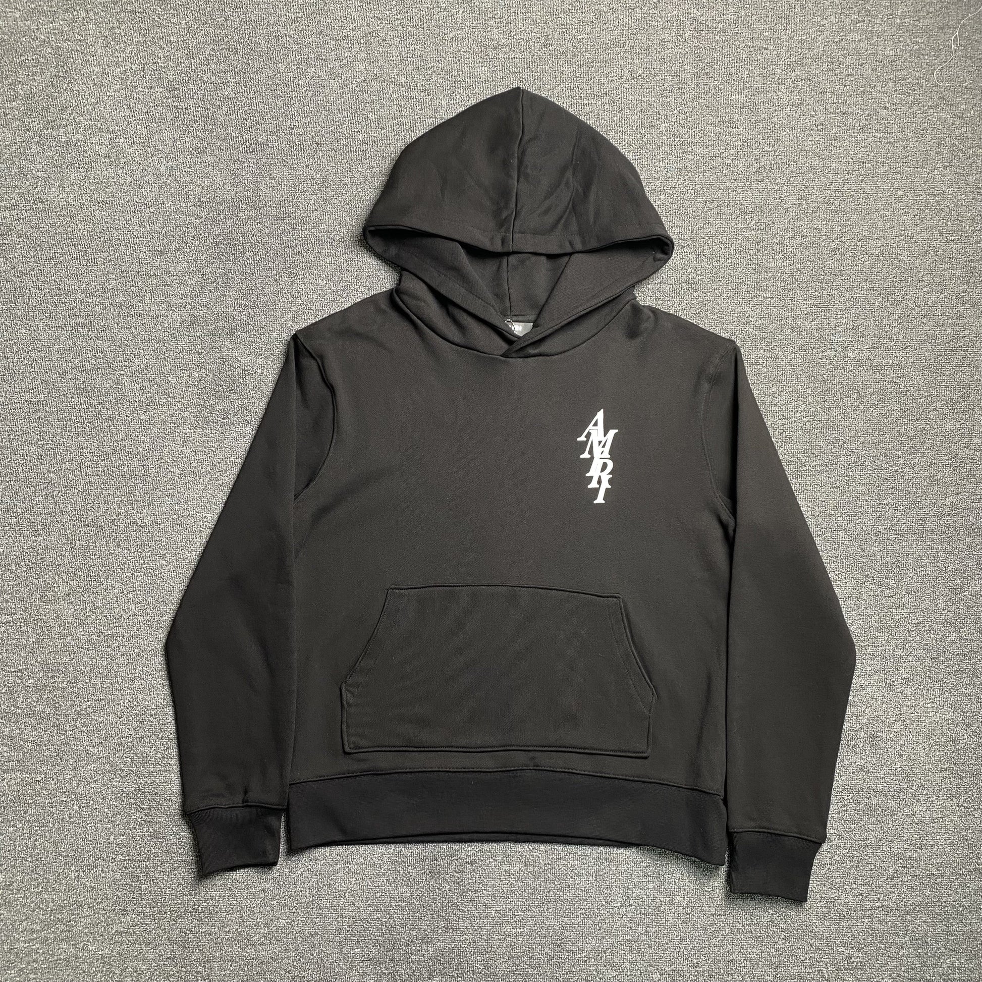 AMIRI Letter Logo Hoodie - Black Unisex Streetwear Limited Edition - The AMIRI LETTER LOGO HOODIE BLACK - REPLICA is the perfect blend of luxury streetwear