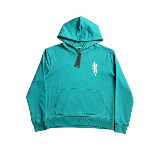 AMIRI Letter Logo Hoodie Cerulean - Red Unisex Streetwear Limited Edition - The AMIRI LETTER LOGO HOODIE CERULEAN - REPLICA brings together luxury craftsmanship and modern streetwear