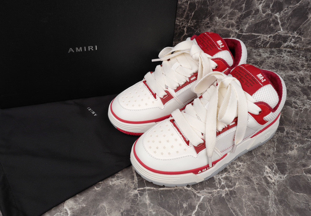 AMIRI Ma-1 - Red Jacket - White Unisex Streetwear Limited Edition - The AMIRI MA-1 x WHITE RED - REPLICA redefines luxury streetwear with a bold fusion