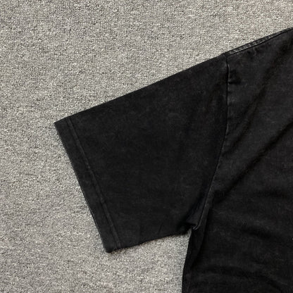 Camiseta gráfica vintage de A$AP Rocky gris oscuro