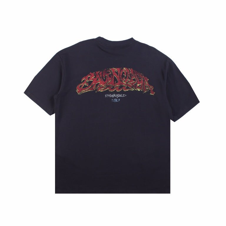BALENCIAGA Graffiti T-shirt - Black Unisex Streetwear Limited Edition - The BALENCIAGA STAR GRAPHIC T-SHIRT BLACK - REPLICA combines luxury streetwear aesthetics with bold graphic