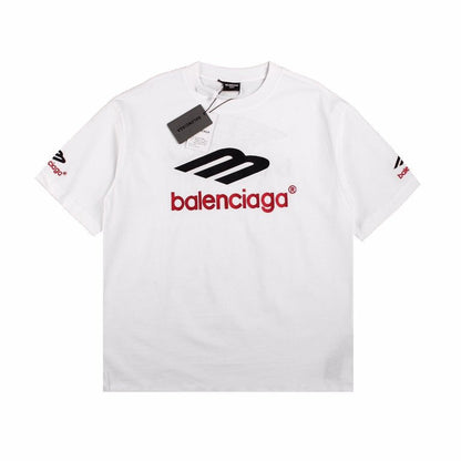 BALENCIAGA Logo Graphic T-shirt - White Unisex Streetwear Limited Edition - The BALENCIAGA LOGO GRAPHIC T-SHIRT WHITE - REPLICA blends luxury minimalism with bold streetwear aesthetics