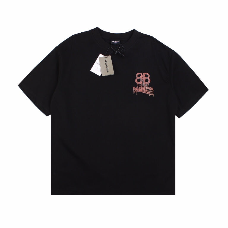 BALENCIAGA Logo T-shirt - Black Unisex Streetwear Limited Edition - The BALENCIAGA LOGO T-SHIRT BLACK - REPLICA is the epitome of luxury streetwear with a
