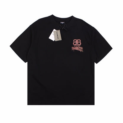 BALENCIAGA Logo T-shirt - Black Unisex Streetwear Limited Edition - The BALENCIAGA LOGO T-SHIRT BLACK - REPLICA is the epitome of luxury streetwear with a