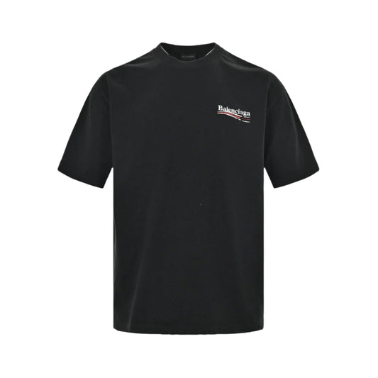BALENCIAGA Political Campaign T-shirt - Black Unisex Streetwear Limited Edition