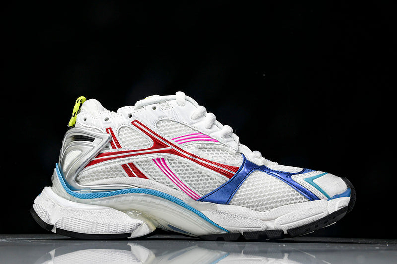 BALENCIAGA Runner - Multicolor - White Unisex Streetwear Limited Edition - The BALENCIAGA RUNNER x WHITE MULTICOLOR - REPLICA is a bold fusion of high-fashion aesthetics