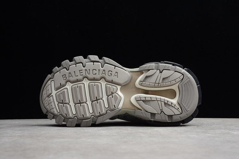 BALENCIAGA Track - Grey - Black Unisex Streetwear Limited Edition - The BALENCIAGA TRACK x GREY BLACK - REPLICA is the perfect blend of high-fashion design