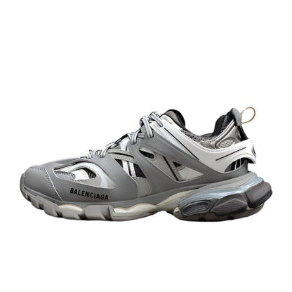 BALENCIAGA Track - Grey - Black Unisex Streetwear Limited Edition - The BALENCIAGA TRACK x GREY BLACK - REPLICA is the perfect blend of high-fashion design