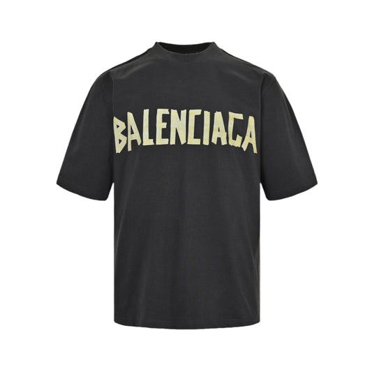 BALENCIAGA Vintage Logo T-shirt - Black Unisex Streetwear Limited Edition