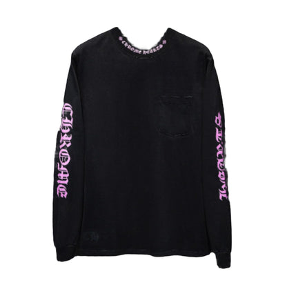 CHROME Hearts Purple Collar Longsleeve - Black Unisex Streetwear Limited Edition