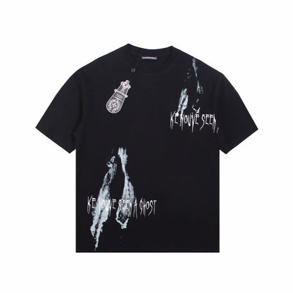 CHROME Hearts - Kids See Ghosts T-shirt - Black Unisex Streetwear Limited Edition