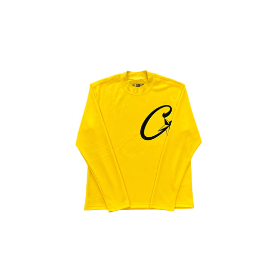 CORTEIZ Alcatraz Waffle Longsleeve - Yellow Unisex Streetwear Limited Edition - The CORTEIZ ALCATRAZ WAFFLE LONGSLEEVE YELLOW - REPLICA combines bold style with unmatched comfort, making
