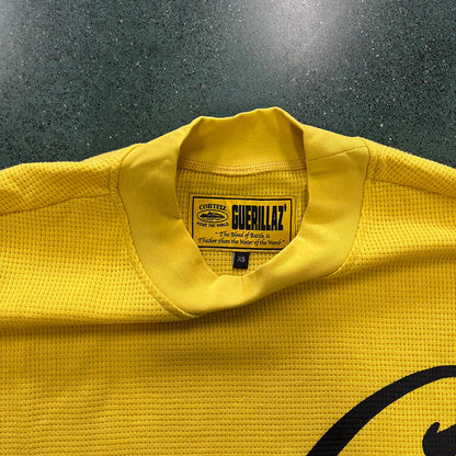CORTEIZ Alcatraz Waffle Longsleeve - Yellow Unisex Streetwear Limited Edition - The CORTEIZ ALCATRAZ WAFFLE LONGSLEEVE YELLOW - REPLICA combines bold style with unmatched comfort, making