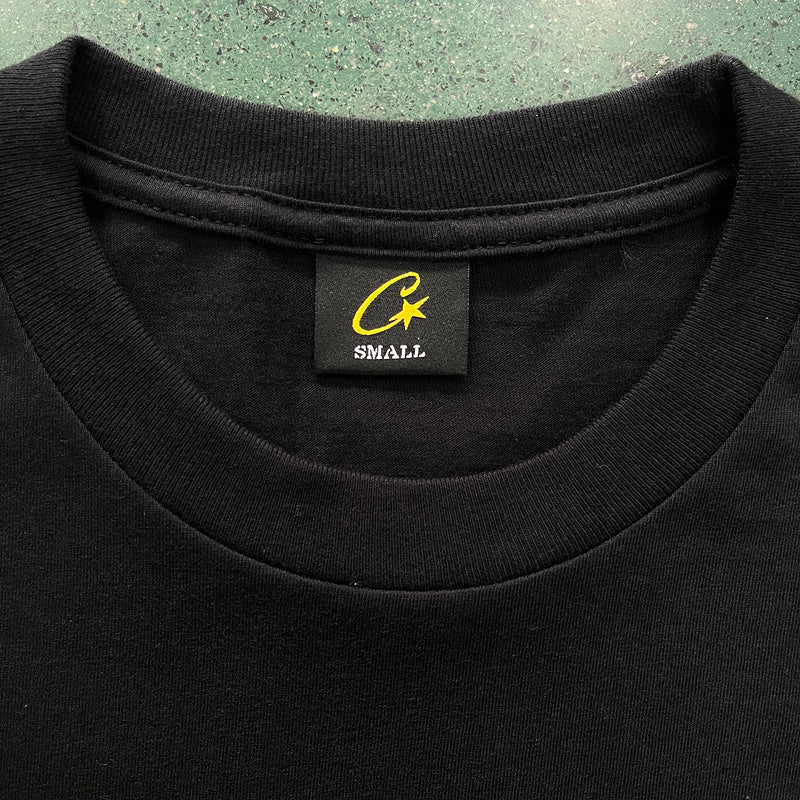 CORTEIZ Allstarz T-shirt Rasta Gradient - Black Unisex Streetwear Limited Edition - The CORTEIZ ALLSTARZ T-SHIRT BLACK RASTA GRADIENT - REPLICA combines minimalist style with bold visual