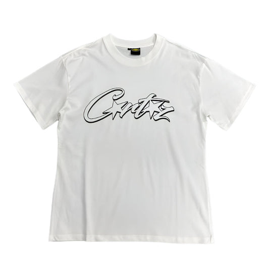 CORTEIZ Allstarz Tee White Hollow T-Shirt - Black Unisex Streetwear Limited Edition - The CORTEIZ ALLSTARZ TEE WHITE HOLLOW BLACK - REPLICA combines sleek minimalism with bold streetwear