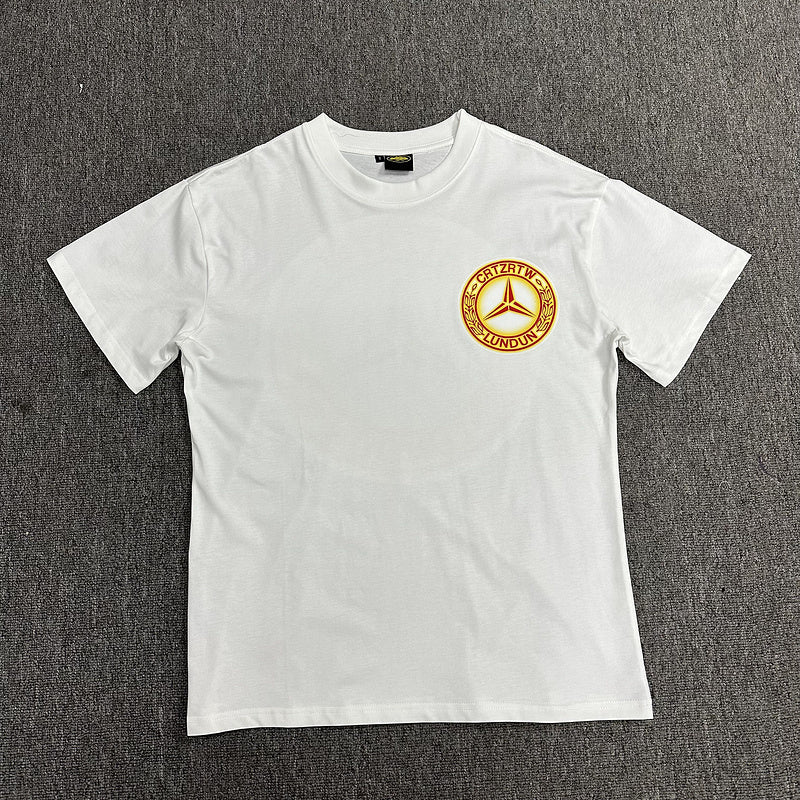 CORTEIZ Benz T-shirt - White Unisex Streetwear Limited Edition - The CORTEIZ BENZ T-SHIRT WHITE - REPLICA brings bold streetwear energy to your wardrobe with