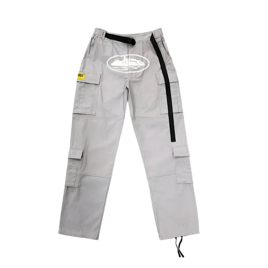 CORTEIZ Cargo Pants Stone - Grey Unisex Streetwear Limited Edition - The CORTEIZ CARGO PANTS STONE GREY - REPLICA deliver a perfect combination of streetwear edge