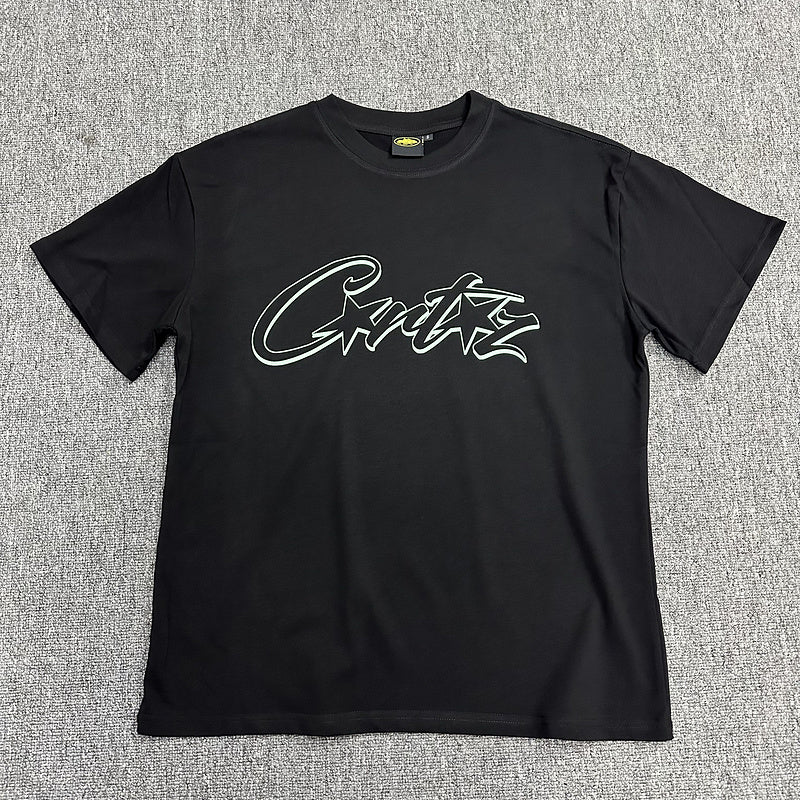 CORTEIZ Allstarz Tee T-Shirt - Black Unisex Streetwear Limited Edition - The CORTEIZ CHROME ALLSTARZ TEE BLACK - REPLICA blends bold streetwear energy with a sleek,
