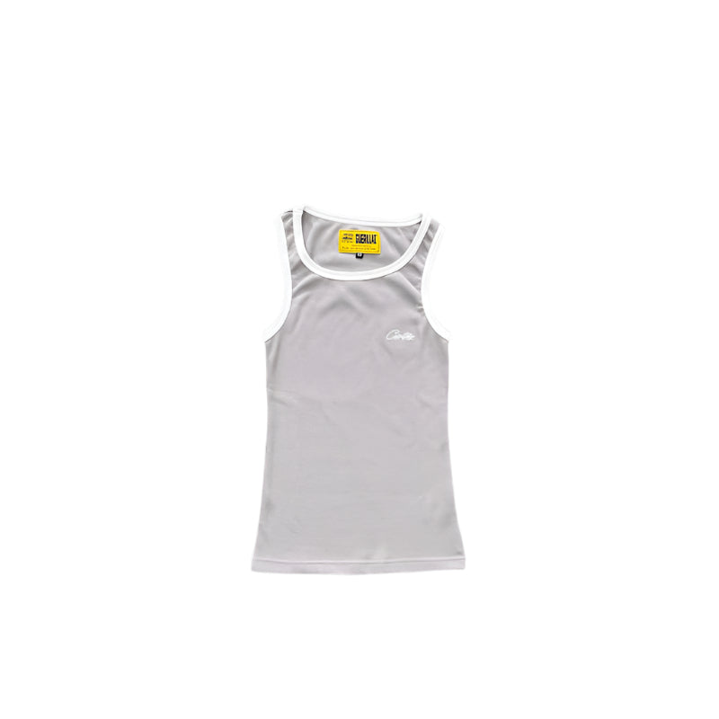 CORTEIZ Og Contrast Tank Top - White Unisex Streetwear Limited Edition - The CORTEIZ OG CONTRAST TANK TOP BLACK - REPLICA delivers sleek design with a bold
