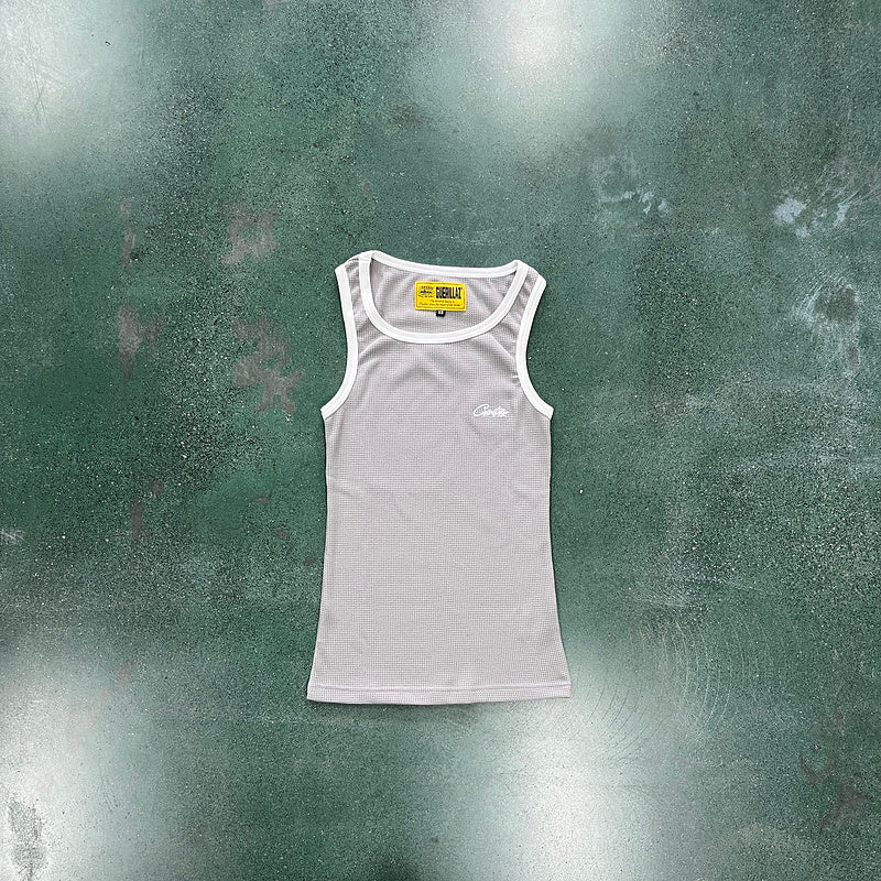 CORTEIZ Og Contrast Tank Top - White Unisex Streetwear Limited Edition - The CORTEIZ OG CONTRAST TANK TOP BLACK - REPLICA delivers sleek design with a bold