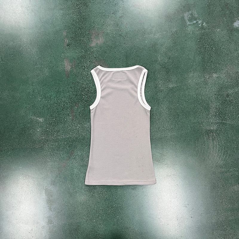 CORTEIZ Og Contrast Tank Top - White Unisex Streetwear Limited Edition - The CORTEIZ OG CONTRAST TANK TOP BLACK - REPLICA delivers sleek design with a bold