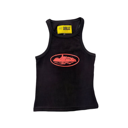 CORTEIZ Rtw Og Women's Alcatraz Tank Top Red - Black Unisex Streetwear Limited Edition