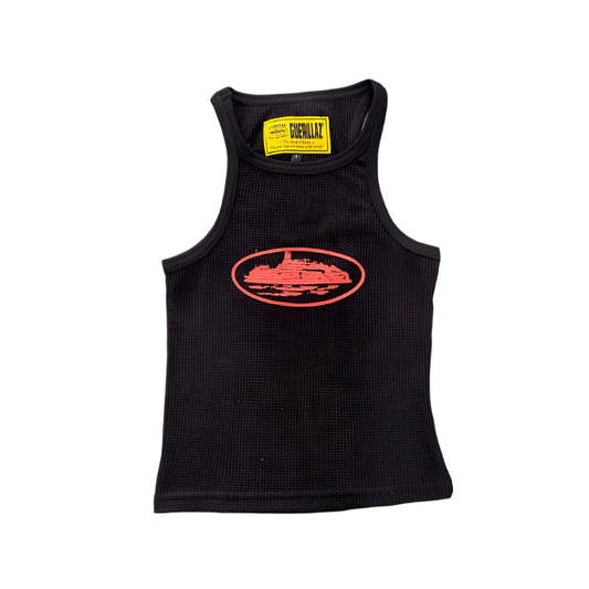 CORTEIZ Rtw Og Women's Alcatraz Tank Top Red - Black Unisex Streetwear Limited Edition