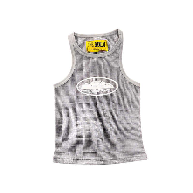 CORTEIZ Rtw Og Women's Alcatraz Tank Top - Grey Unisex Streetwear Limited Edition - The CORTEIZ RTW OG WOMEN'S ALCATRAZ TANK TOP GREY - REPLICA brings together bold streetwear
