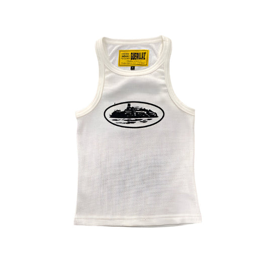 CORTEIZ Rtw Og Women's Alcatraz Tank Top - White Unisex Streetwear Limited Edition - The CORTEIZ RTW OG WOMEN'S ALCATRAZ TANK TOP WHITE - REPLICA combines timeless simplicity with