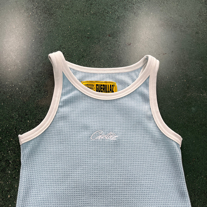CORTEIZ Tank Top Baby Women's - Blue Unisex Streetwear Limited Edition - The CORTEIZ TANK TOP BABY BLUE WOMEN'S - REPLICA adds a fresh, vibrant touch to