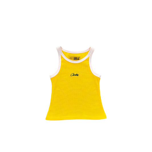 CORTEIZ Tank Top Women's Jacket - Yellow Unisex Streetwear Limited Edition - The CORTEIZ TANK TOP YELLOW WOMEN'S - REPLICA is a bold and vibrant addition to