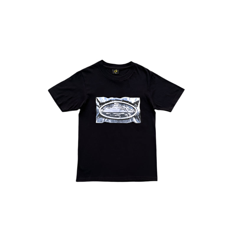 CORTEIZ Vacuum Sealed Tee T-Shirt - Black Unisex Streetwear Limited Edition - The CORTEIZ VACUUM SEALED TEE BLACK - REPLICA combines minimalistic streetwear aesthetics with premium comfort.