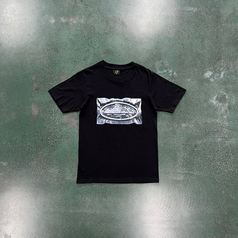 CORTEIZ Vacuum Sealed Tee T-Shirt - Black Unisex Streetwear Limited Edition - The CORTEIZ VACUUM SEALED TEE BLACK - REPLICA combines minimalistic streetwear aesthetics with premium comfort.