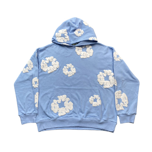 DENIM Tears Cotton Wreath Hoodie Baby - Blue Unisex Streetwear Limited Edition