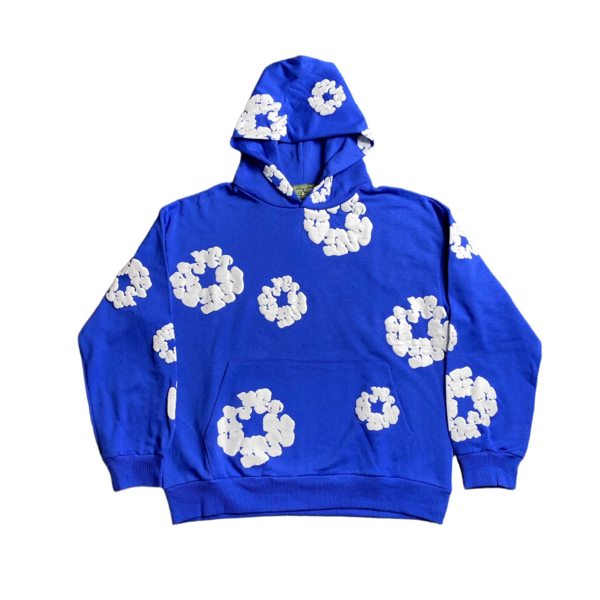 DENIM Tears Cotton Wreath Hoodie Deep - Blue Unisex Streetwear Limited Edition