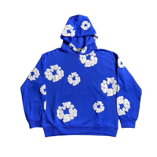 DENIM Tears Cotton Wreath Hoodie Deep - Blue Unisex Streetwear Limited Edition