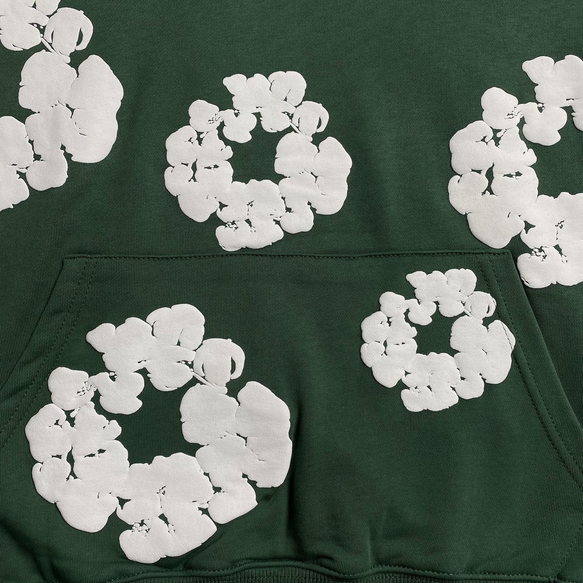 DENIM Tears Cotton Wreath Hoodie - Green Unisex Streetwear Limited Edition - The Denim Tears Cotton Wreath Hoodie Green Replica combines timeless style with unbeatable comfort, offering